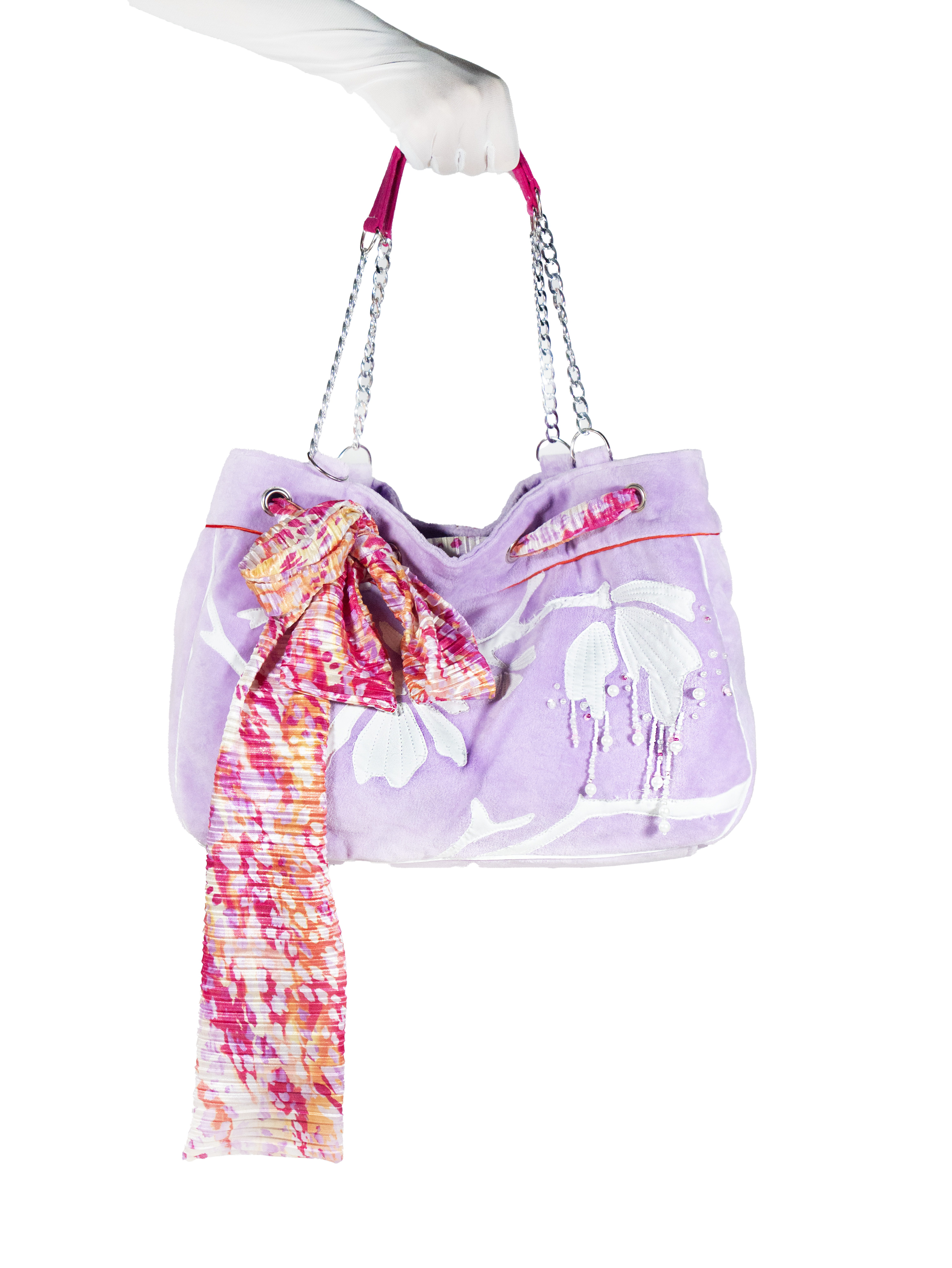 Velvet freesia bag front